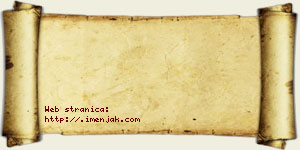 Jasmina Rakanović vizit kartica